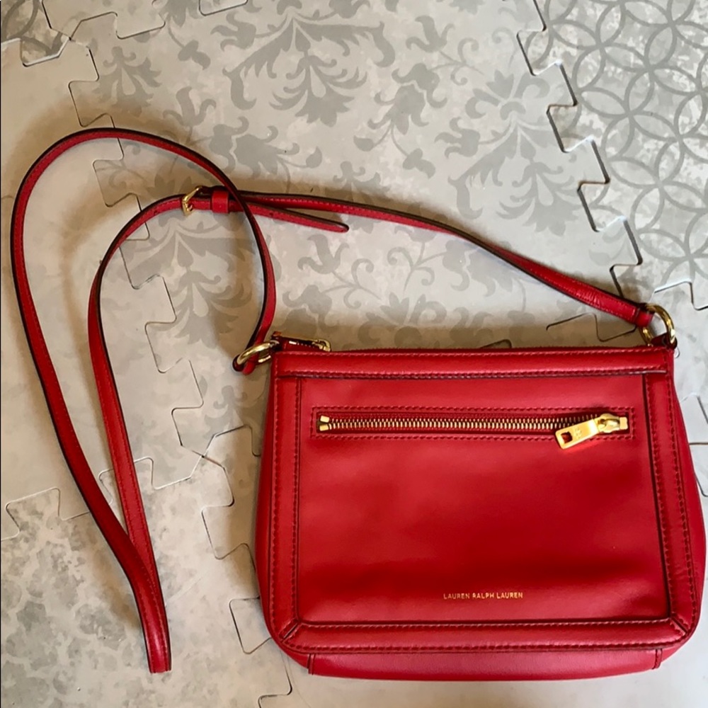 Lauren Ralph Lauren Red Crossbody Bag